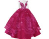 HOT PINK ROSE PROM GOWN
