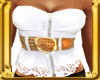 BELTED TOP-WHITE/TAN