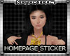 Zoey Homepage Sticker
