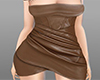 M* Brown Leather Dress