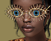 Gold Brass Eye Glasses