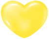 Yellow Puffy Heart