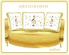 Gold Music Club Couch