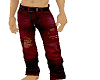 baggy red jeans
