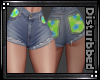 ! Beach Day Shorts-Lime