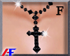 AF. Black Cross Chain F