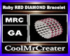 Ruby RED DIAMOND Bracele