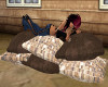 Brown Tile Cuddle Pillow