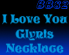 I Love U Glynis Necklace
