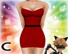 (C) Red Classy Dress