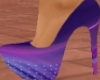 Violet Abstraction Heels