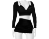 Black Sweater Mini Skirt