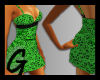 *Animal Green Dress