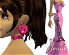^j^ Pink Rose Earrings