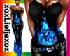 [L] Blue Flame corset