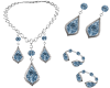 Alana-Blue Jewelry Set