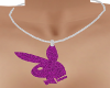 Purple playboy necklace