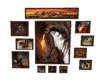12 FRAMED HORSE PICTURES