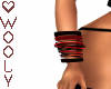 Bracelet red black (R)