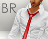 -BR- shirt with red tie