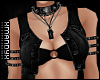 xMx:Mini Black Jean Vest