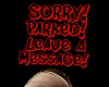[TE]Sorry Parked Sign