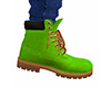 Lime Green Work Boots M