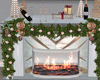Xmas  Fireplace White Tv