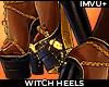 ! gold witch heels