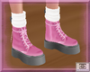 Pink Black Boots