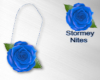 Enid Blue Rose Purse