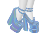 blue holo heels