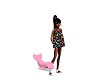 DL}Pink Dolphin Pool Toy