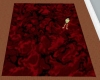 blood red marble rug
