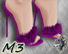 M3 Amora Fur Heels Purpl