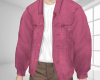 Pink Denim Jacket M