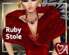 .a Fur Stole Ruby