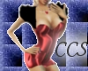 (CCS) Red Silk Dress