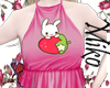 kawaii bunny top pink