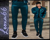 BluTeal Leather Pants