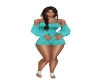 Teal Corset Outfit