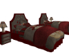 Xmas Cabin Twin Beds