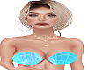 BLUE SHELL MERMAID BRA