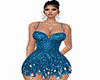 blue sequin dress