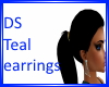 DS teal earrings