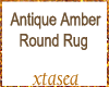 Antique Amber Round Rug