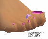 Purple Sparkle Toe Ring