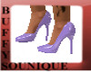 BSU Purple PVC Heels