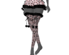 Leopard Fur Skirt Set