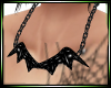 Black PVC Bat Necklace